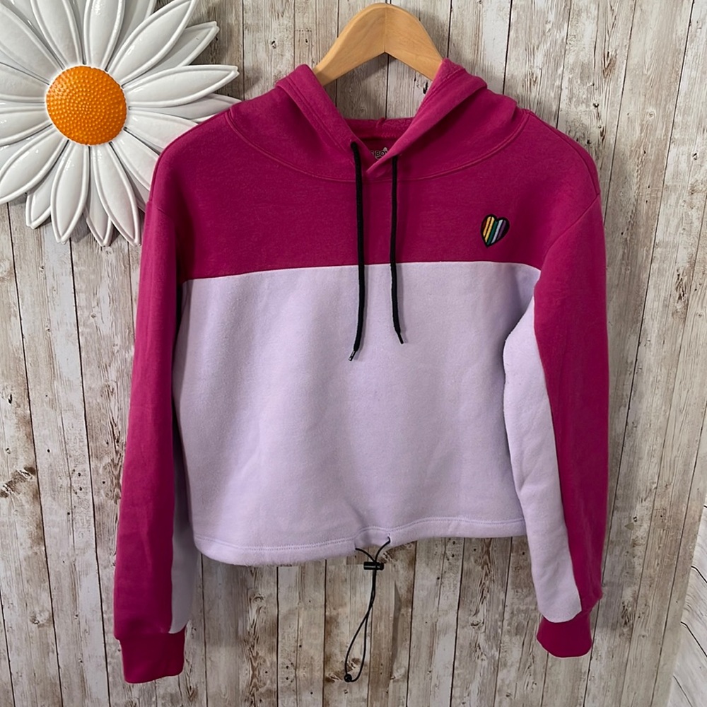 Joe Boxer 💕💜Relaxed Cropped Hoodie, Women’s Size S/C